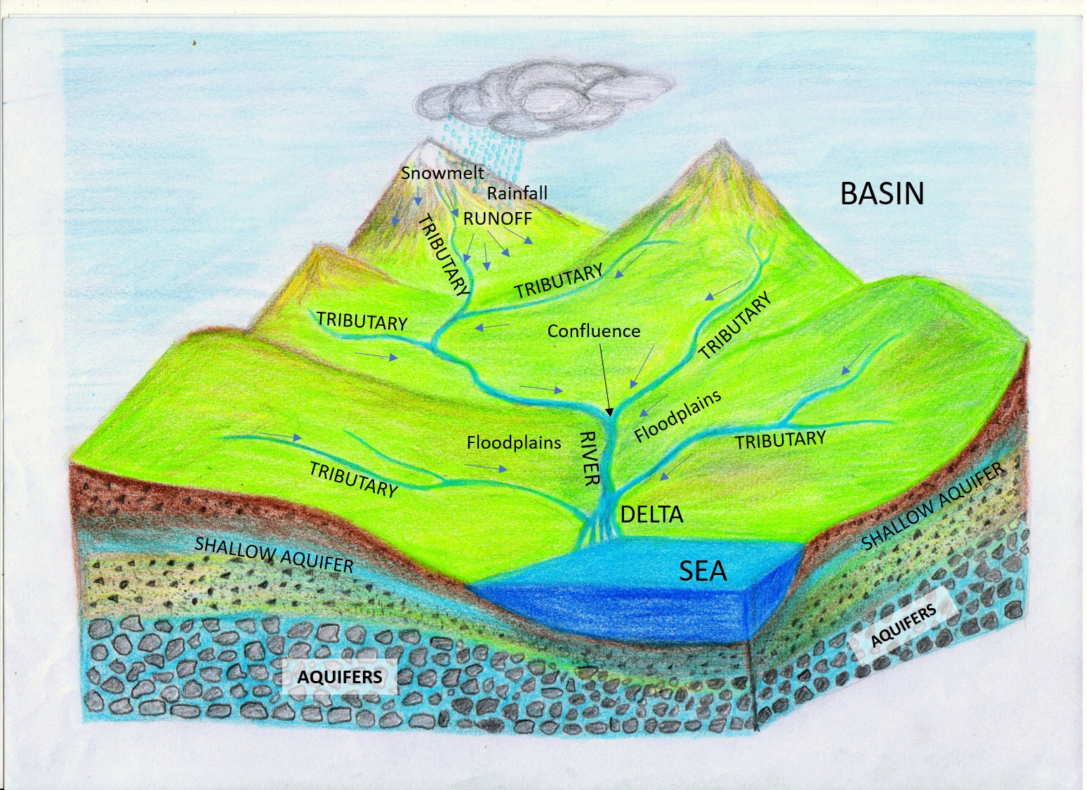 Оценка величины речной системы. Бассейн реки Луга. Речной бассейн. Строение бассейна реки. River basin.